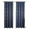 African and American bestseller cross-border forest branch silver Foil gilded blackout curtain Foil Print curtain details Picture